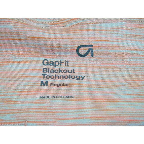 GapFit Womens Blackout Technology Peach Heather Pull On Capri Leggings Size M - Picture 4 of 11